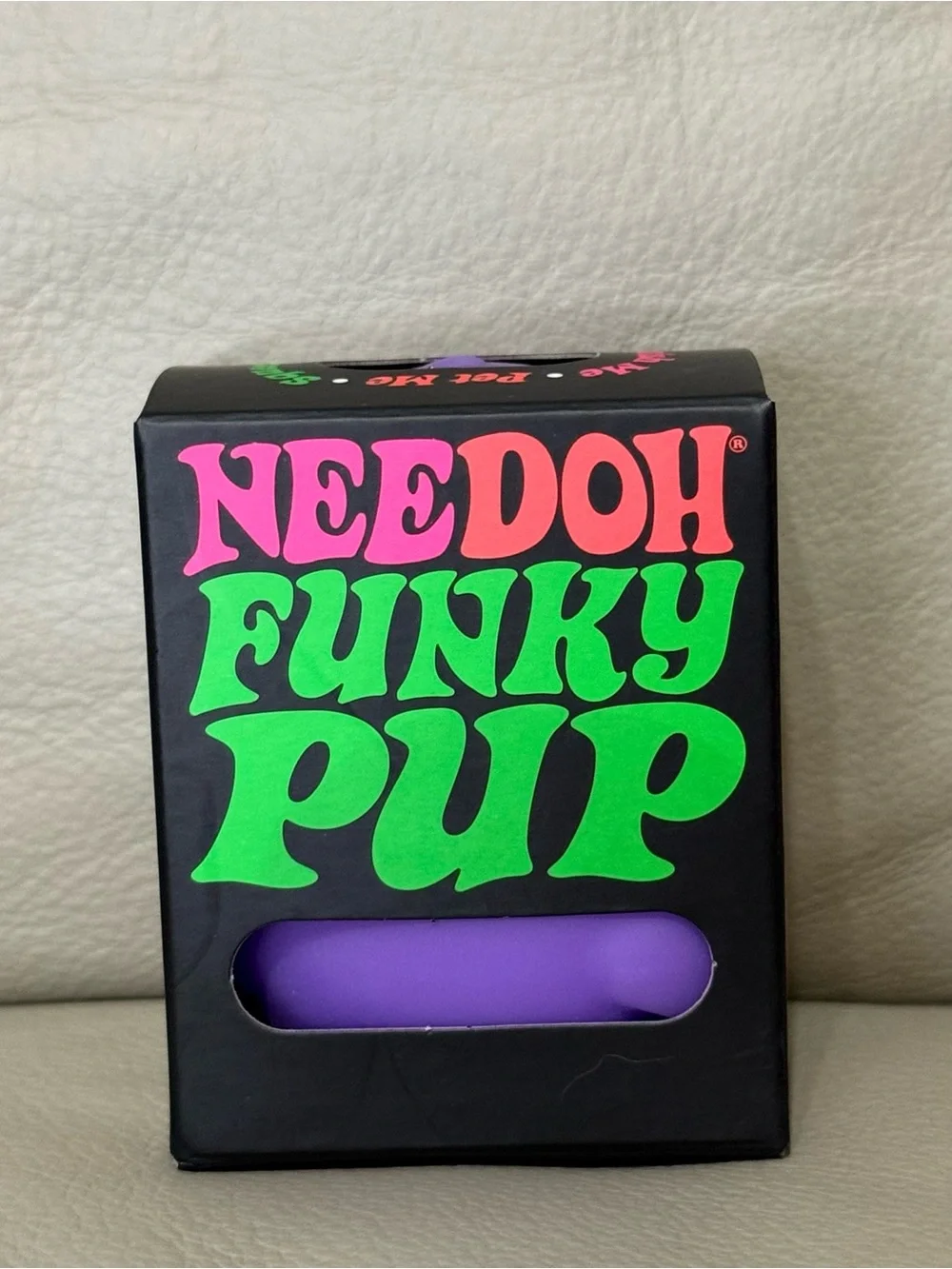 New NEEDOH Funky Pup Puppy DOG Nee Doh Stress Ball SQUISHY Fidget Toy PURPLE